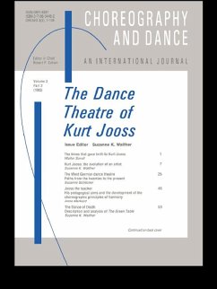 The Dance Theatre of Kurt Jooss (eBook, ePUB) - Walther, Suzanne