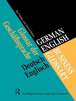 German/English Business Glossary (eBook, PDF) - Hartley, Paul; Robins, Gertrud