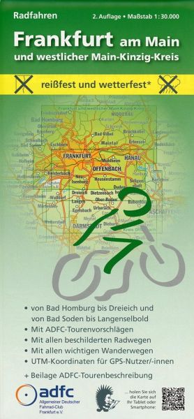 Frankfurt am Main und westlicher Main-Kinzig-Kreis. Radfahren 1 : 30 000 Frankfurt am Main und westlicher Main-Kinzig-Kreis. Radfahren 1 : 30 000