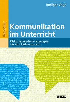 Kommunikation im Unterricht (eBook, PDF) - Vogt, Rüdiger