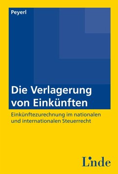 Die Verlagerung von Einkünften (eBook, PDF) - Peyerl, Hermann