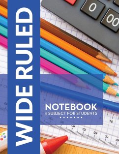 Wide Ruled Notebook - 5 Subject For Students - Publishing Llc, Speedy