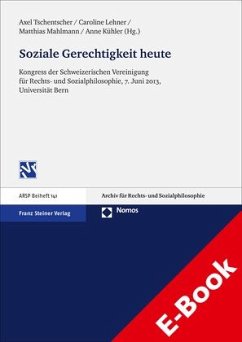 Soziale Gerechtigkeit heute (eBook, PDF)