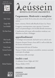 Modernità e Metafisica - Leussein Rivista di studi umanistici anno III, n. 2 (eBook, ePUB) - Culturale «Leusso», Associazione