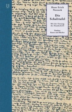 Die Schalttafel - Nossack, Hans Erich