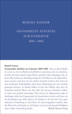 Gesammelte Aufsätze zur Literatur 1884-1902 - Steiner, Rudolf