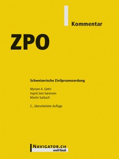 ZPO Kommentar - Myriam A. Gehri (Herausgeber), Ingrid Jent-Sørensen (Herausgeber), Martin Sarbach (Herausgeber)