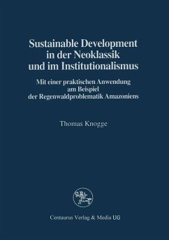 Cover Sustainable Development in der Neoklassik und im Instutionalismus