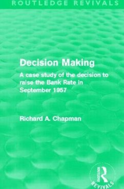 Decision Making (Routledge Revivals) - Chapman, Richard A