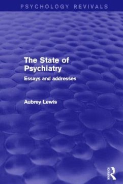 The State of Psychiatry - Lewis, Aubrey