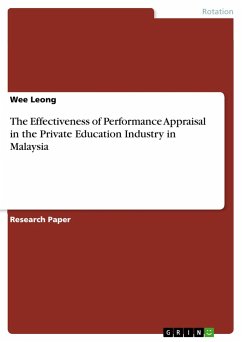 The Effectiveness of Performance Appraisal in the Private Education Industry in Malaysia - Leong, Wee