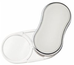 Cover Travel Mag LED Klapplupe weiß mit Chromeinfassung