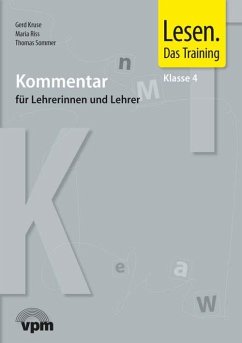 Lesen. Das Training. Fertigkeiten, Geläufigkeit, Strategien. Klasse 4. Lehrerband