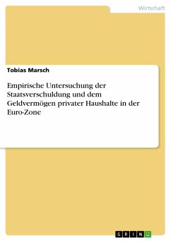 Empirische Untersuchung der Staatsverschuldung und dem Geldvermögen privater Haushalte in der Euro-Zone (eBook, PDF)