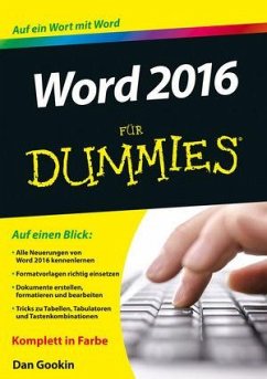 Word 2016 für Dummies - Gookin, Dan