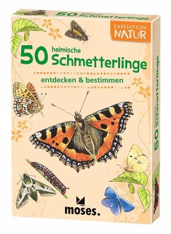 Moses MOS09722 - Expedition Natur: 50 heimische Schmetterlinge, Lernkarten