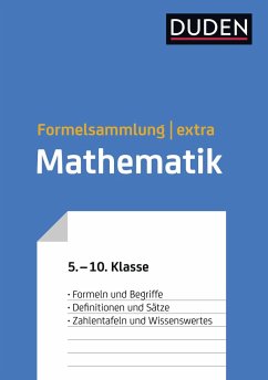 Duden Formelsammlung extra - Mathematik - Bahro, Uwe; Engelmann, Lutz; Liesenberg, Günter; Meyer, Lothar; Schmidt, Gerd-Dietrich