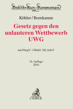 Gesetz gegen den unlauteren Wettbewerb (UWG), Kommentar