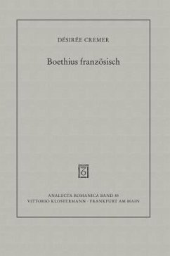 Boethius französisch - Cremer, Désirée