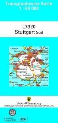 Topographische Karte Baden-Württemberg, Zivilmilitärische Ausgabe - Stuttgart-Süd / Topographische Karten Baden-Württemberg, Zivilmilitärische Ausgabe 2