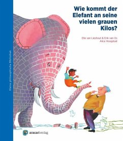 Wie kommt der Elefant an seine vielen grauen Kilos? - Lieshout, Elle van; Os, Erik van; Hoogstad, Alice