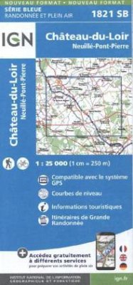 IGN Karte, Serie Bleue Top 25 Château du Loire