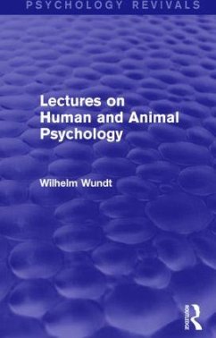 Lectures on Human and Animal Psychology - Wundt, Wilhelm