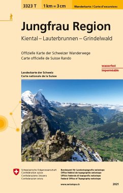 Landeskarte der Schweiz Jungfrau Region, Wanderkarte