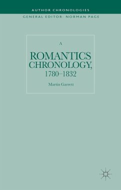 A Romantics Chronology, 1780-1832 - Garrett, Martin