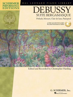 Cover Debussy - Suite Bergamasque Prelude, Menuet, Clair de Lune, Passepied - Book/Online Audio