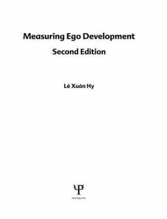 Measuring Ego Development - Hy, Le Xuan; Loevinger, Jane