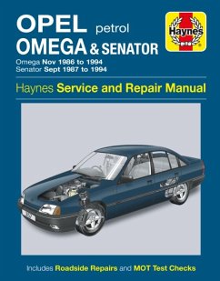 Opel Omega & Senator Petrol (Nov 86 - 94) Haynes Repair Manual - Haynes Publishing