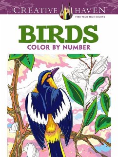 Creative Haven Birds Color by Number Coloring Book - Toufexis, George