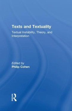 Texts and Textuality - Cohen, Philip G