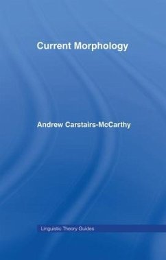 Current Morphology - Carstairs-Mccarthy, Andrew