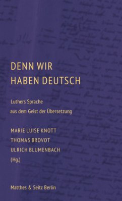 Cover Denn wir haben Deutsch