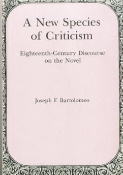 New Species of Criticism - Bartolomeo, Joseph F