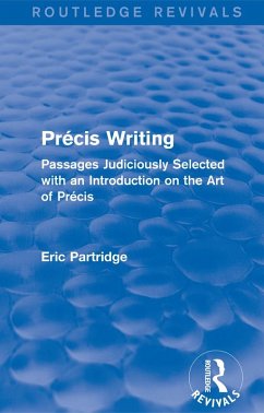 Cover Précis Writing (Routledge Revivals) (eBook, PDF)