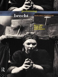 Performing Brecht (eBook, ePUB) - Eddershaw, Margaret