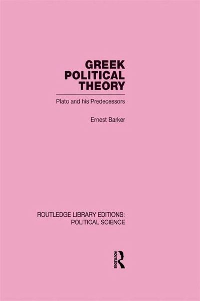Greek Political Theory (eBook, ePUB)