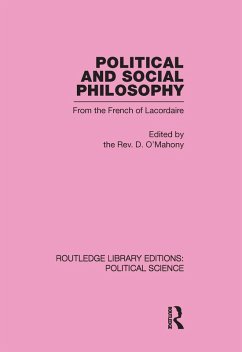 Cover Political and Social Philosophy (Routledge Library Editions: Political Science Volume 30) (eBook, ePUB)