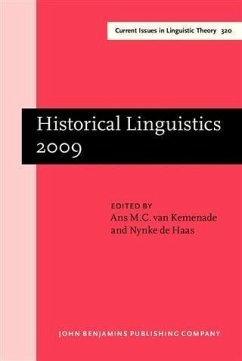 Cover Historical Linguistics 2009 (eBook, PDF)