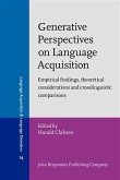 Generative Perspectives on Language Acquisition (eBook, PDF)