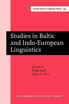 Cover Studies in Baltic and Indo-European Linguistics (eBook, PDF)