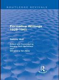 Formative Writings (Routledge Revivals) (eBook, PDF)
