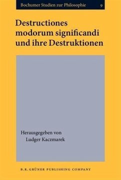 Cover Destructiones modorum significandi und ihre Destruktionen (eBook, PDF)