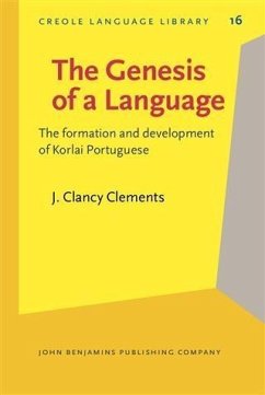 Genesis of a Language (eBook, PDF) - Clements, J. Clancy