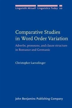 Comparative Studies in Word Order Variation (eBook, PDF) - Laenzlinger, Christopher