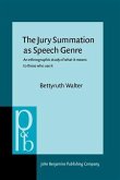 Jury Summation as Speech Genre (eBook, PDF)