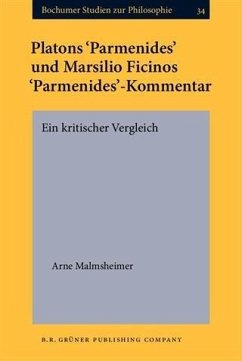 Cover Platons 'Parmenides' und Marsilio Ficinos 'Parmenides'-Kommentar (eBook, PDF)